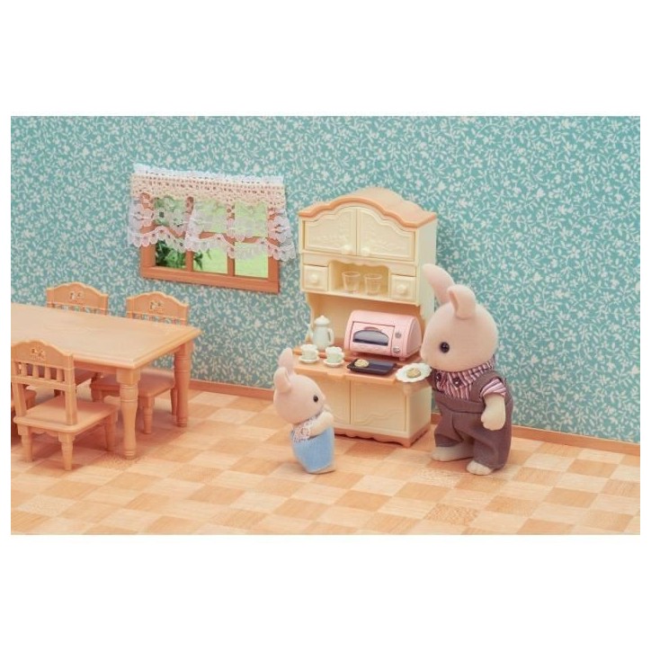 Figurines miniatures - SYLVANIAN FAMILIES - La salle a manger - Set complet pour meubler une salle a manger Figurines miniatures - SYLVANIAN FAMILIES - La salle a manger - Set complet pour meubler une salle a manger