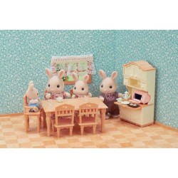 Figurines miniatures - SYLVANIAN FAMILIES - La salle a manger - Set co