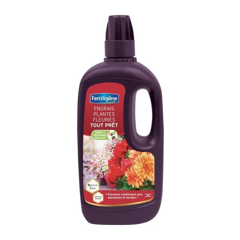 FERTILIGENE Engrais Fleurs Geraniums Dipladenias - 1 L FERTILIGENE Engrais Fleurs Geraniums Dipladenias - 1 L