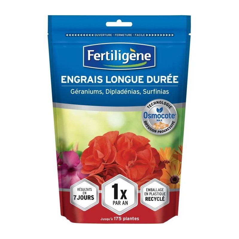 FERTILIGeNE - Engrais Longue durée Osmocote max Géraniums, Dipladén FERTILIGeNE - Engrais Longue durée Osmocote max Géraniums, Dipladén