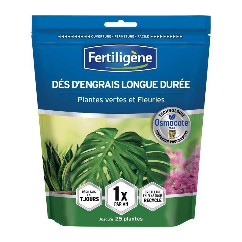 FERTILIGeNE - Dés d'engrais longue durée Osmocote max Plantes vertes FERTILIGeNE - Dés d'engrais longue durée Osmocote max Plantes vertes