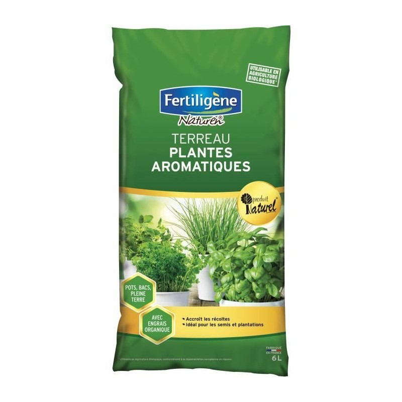 FERTILIGeNE - Terreau plantes aromatiques 6L FERTILIGeNE - Terreau plantes aromatiques 6L