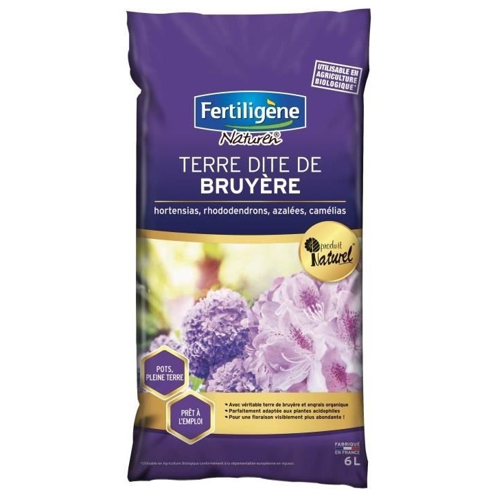 FERTILIGeNE - Terre dite de bruyere 6L FERTILIGeNE - Terre dite de bruyere 6L