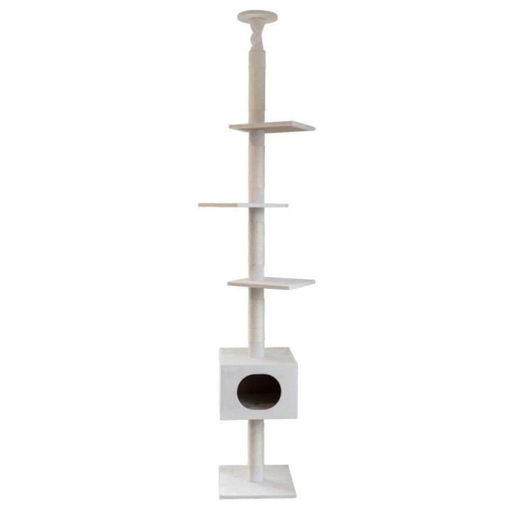 KERBL - Arbre a chat FERDI - 38 x 38 x 240 a 260 cm - Blanc - Sisal KERBL - Arbre a chat FERDI - 38 x 38 x 240 a 260 cm - Blanc - Sisal