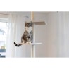 KERBL - Arbre a chat FERDI - 38 x 38 x 240 a 260 cm - Blanc - Sisal