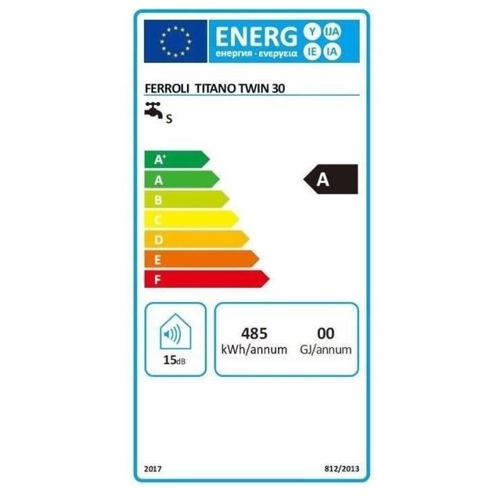 Chauffe-eau électrique FERROLI TITANO TWIN 30L - Plat - Multiposition - Blanc Chauffe-eau électrique FERROLI TITANO TWIN 30L - Plat - Multiposition - Blanc