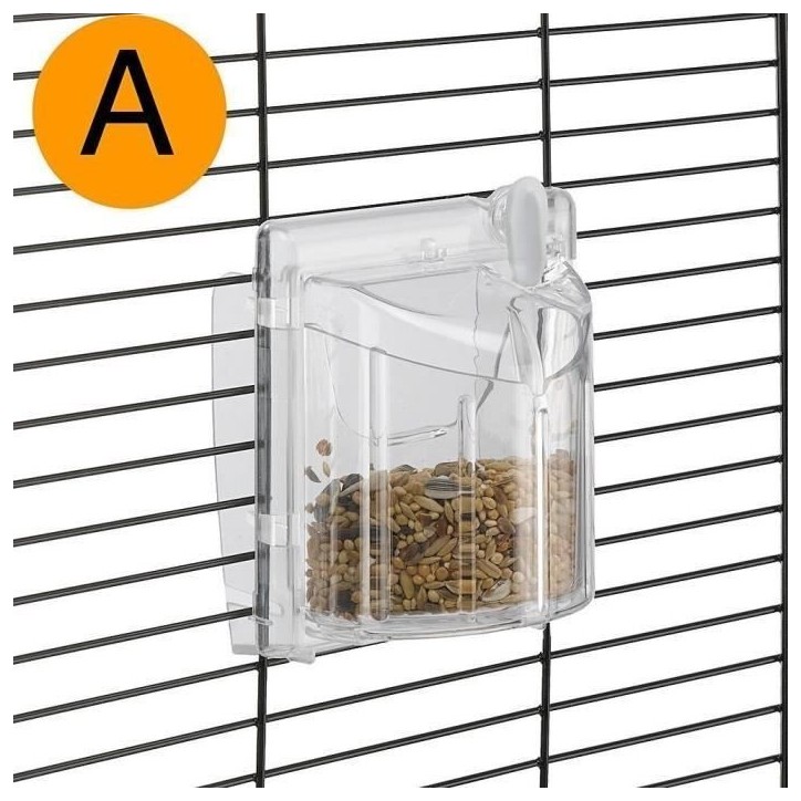 Cage canaris - FERPLAST - PIANO 4 - 59 x 33 x 55 cm - Blanc