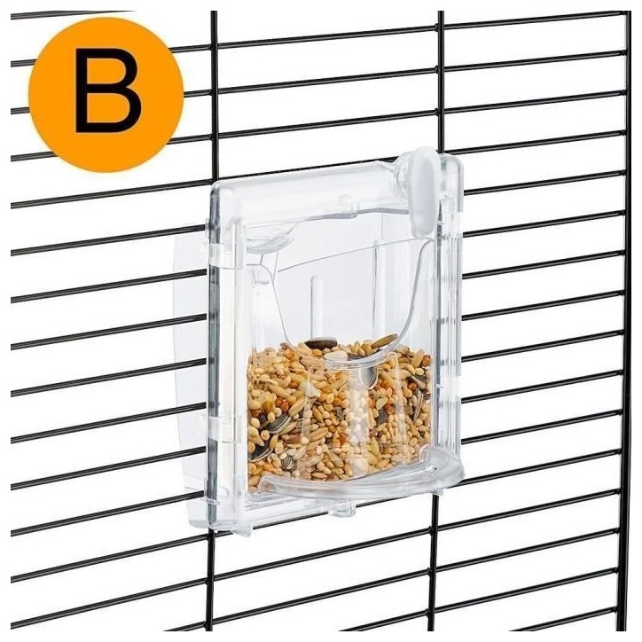 Cage canaris - FERPLAST - PIANO 4 - 59 x 33 x 55 cm - Blanc