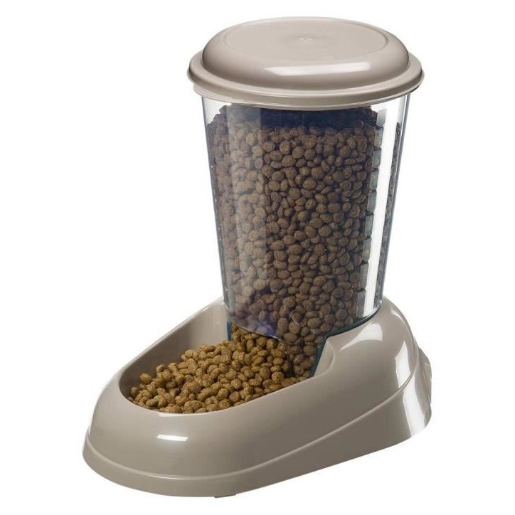 Distributeur de croquettes - FERPLAST - ZENITH - Plastique atoxique - 3L - Couvercle hermétique
