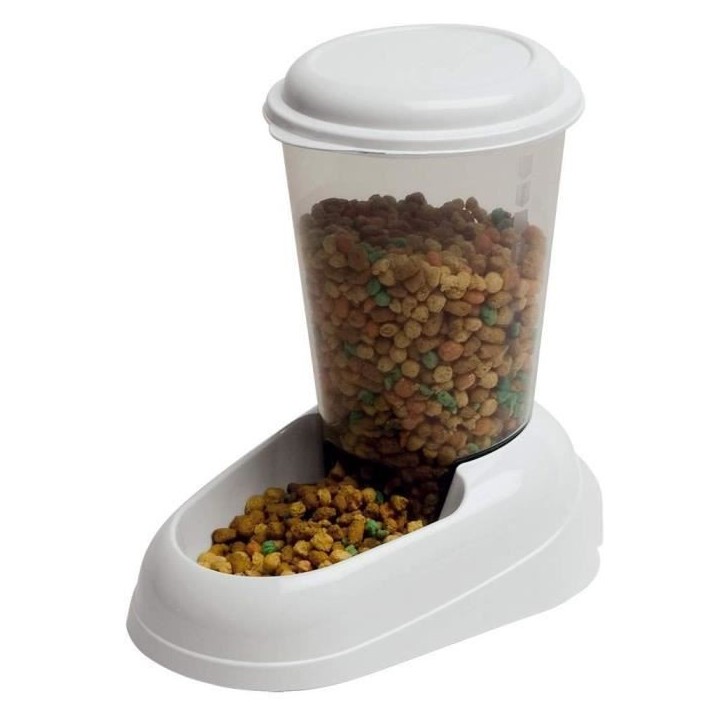 Distributeur de croquettes - FERPLAST - ZENITH - Plastique atoxique - 3L - Couvercle hermétique