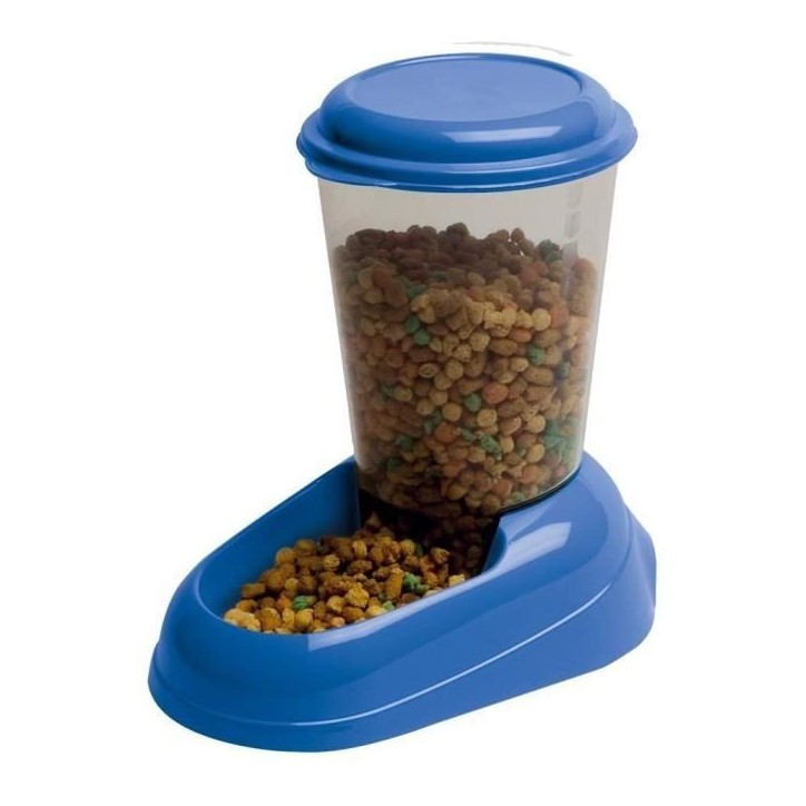 Distributeur de croquettes - FERPLAST - ZENITH - Plastique atoxique - 3L - Couvercle hermétique