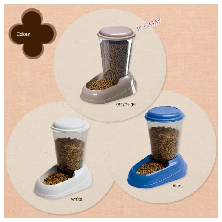 Distributeur de croquettes - FERPLAST - ZENITH - Plastique atoxique - 3L - Couvercle hermétique
