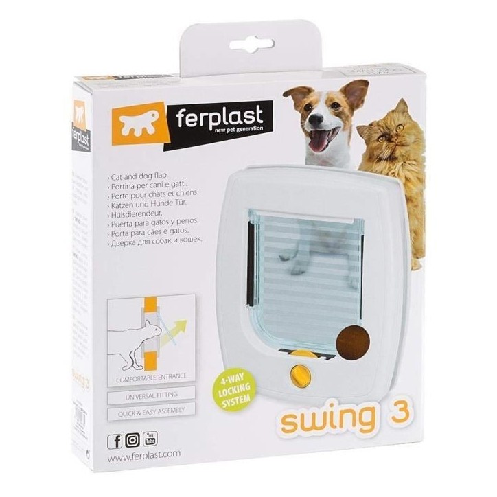 Chatiere Swing 3 Porte pour chats Chatiere Swing 3 Porte pour chats