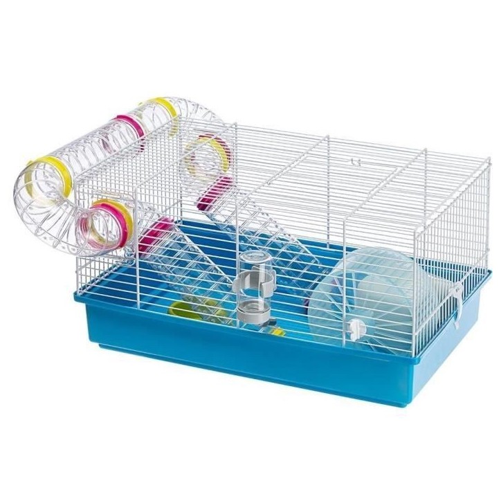 Cage - FERPLAST - PAULA TUBE LINE - 46 x 29,5 x 24,5 cm - Bleu Cage - FERPLAST - PAULA TUBE LINE - 46 x 29,5 x 24,5 cm - Bleu