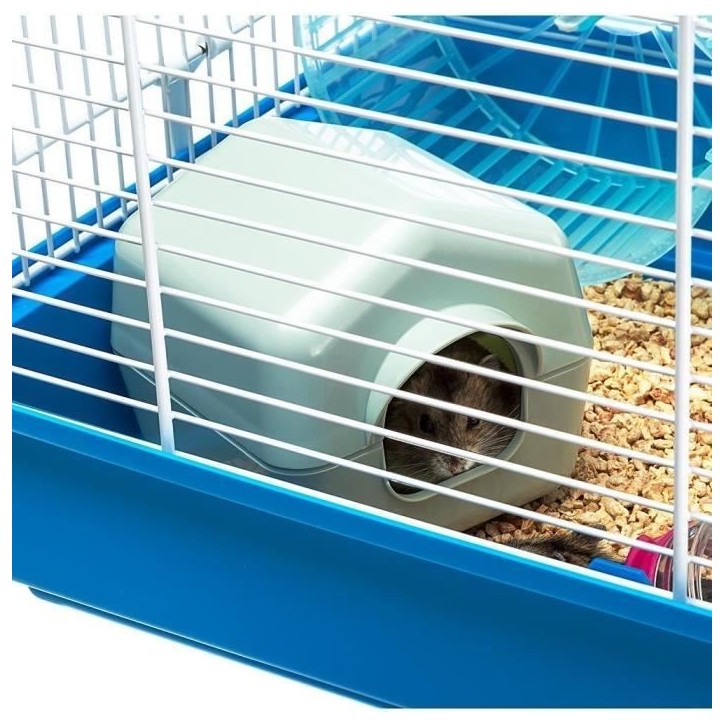 Cage - FERPLAST - PAULA TUBE LINE - 46 x 29,5 x 24,5 cm - Bleu Cage - FERPLAST - PAULA TUBE LINE - 46 x 29,5 x 24,5 cm - Bleu