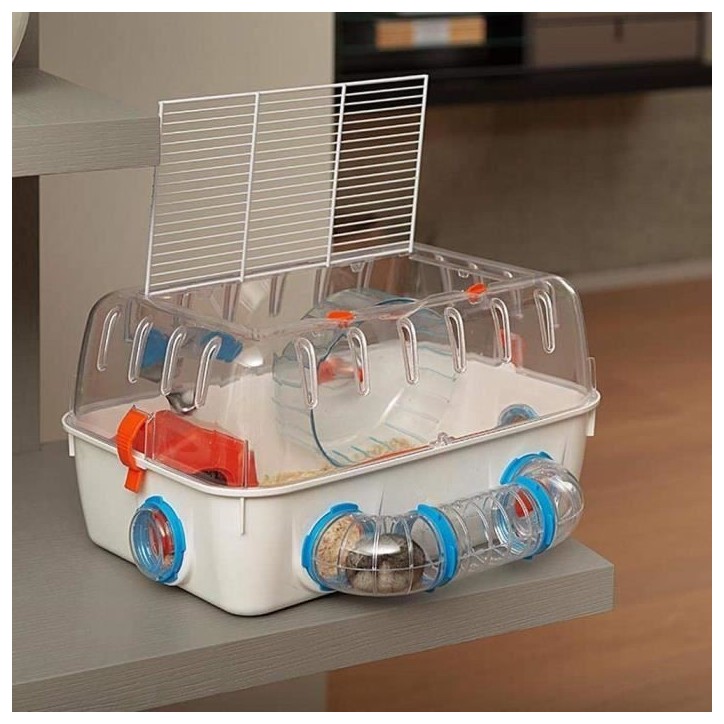 Cage ludique pour hamsters 40.5*29.5*22.5 cm- En plastique - FERPLAST Cage ludique pour hamsters 40.5*29.5*22.5 cm- En plastique - FERPLAST
