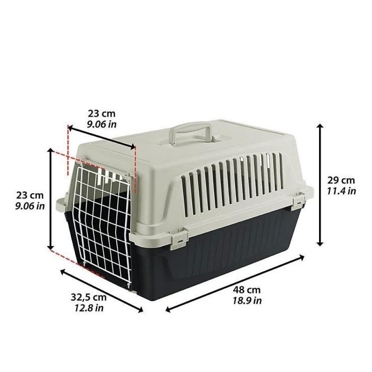 Panier de transport pour chats et petits chiens ATLAS 10EL - Plastique - FERPLAST