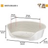 Panier-Corbeille SIESTA DELUXE Taille 10 - 93,5*68*28,5 cm - Bordeaux