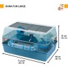 Cage - FERPLAST - DUNA FUN LARGE - 3 étages - 71,5 x 46 x 41 cm - Ble