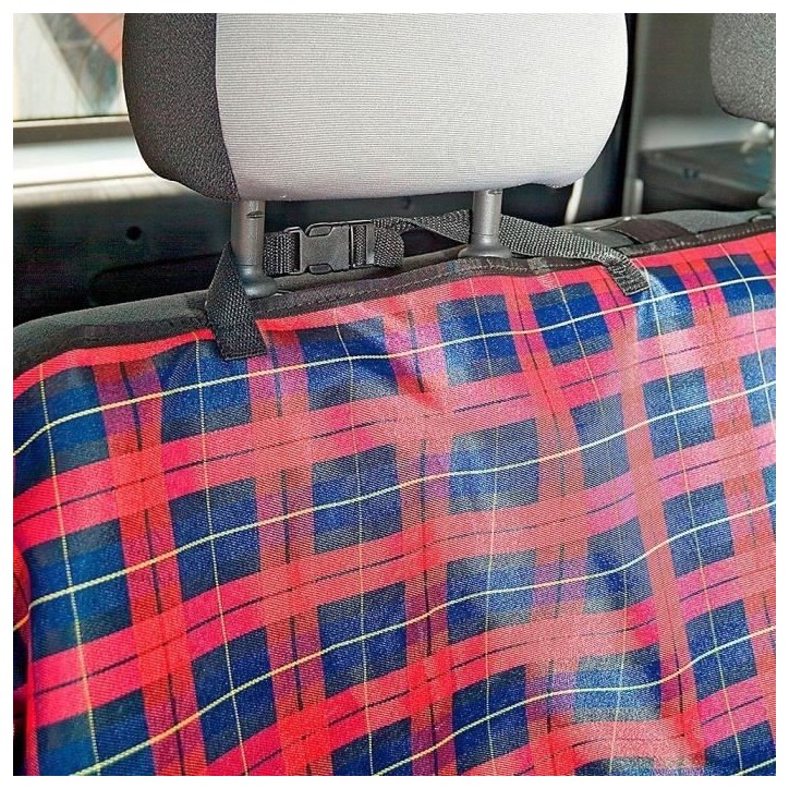 Couverture de protection siege de voiture 140 x 50 x 60 cm- FERPLAST - Noir / Rouge