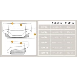Corbeille - FERPLAST - SOFA 2 - Avec coussin a motif 1