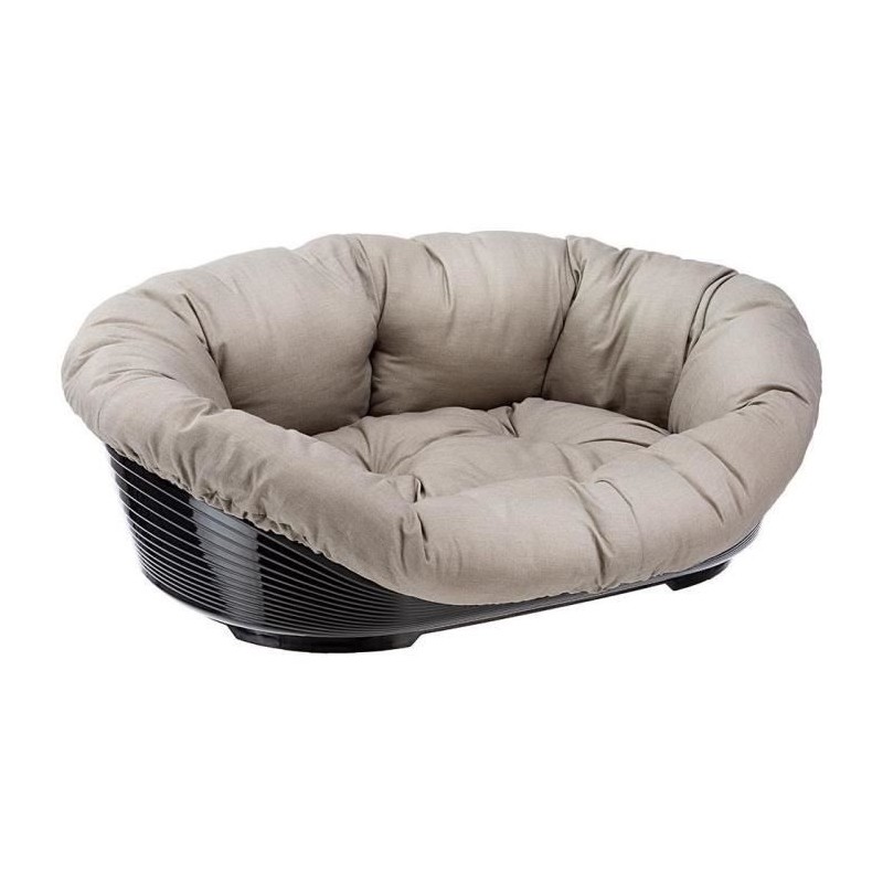 Sofa 2 places - Panier - Gris - Plastique - Déhoussable - Rembourré Sofa 2 places - Panier - Gris - Plastique - Déhoussable - Rembourré