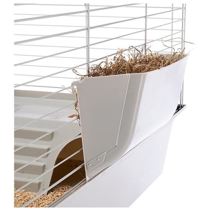 Cage pour rongeurs - Hamster 77 x 48 x 42 cm - FERPLAST - CAVIE 80X1 - 77 x 48 x 42 cm - Gris clair