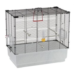 Cage petits oiseaux - FERPLAST - PIANO 4 - 59 x 33 x 55 cm - Noir