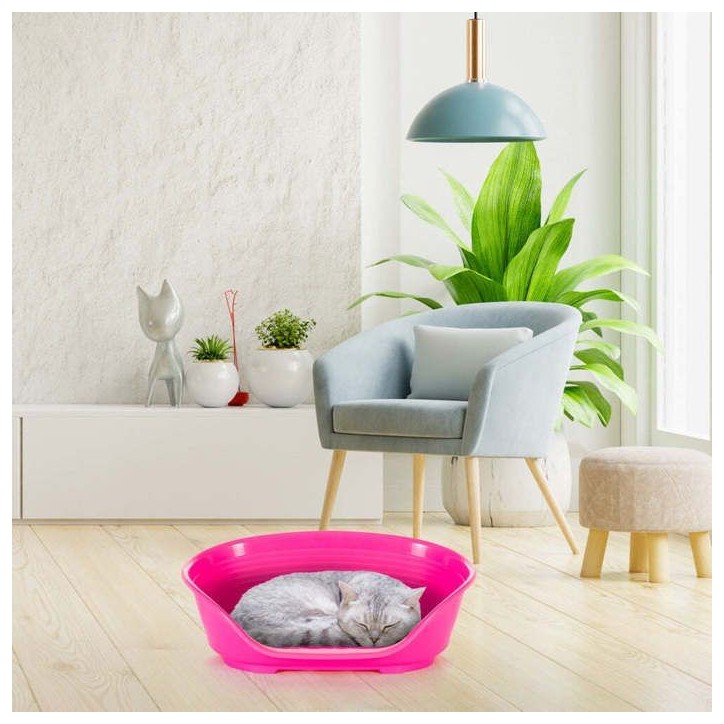 Panier-Corbeille SIESTA DELUXE Taille 4 - 61,5*45*21,5 cm - Bleu -FERPLAST