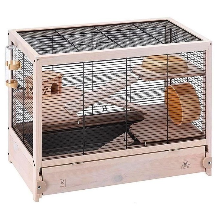 Cage pour hamster - FERPLAST - HAMSTERVILLE - Bois Cage pour hamster - FERPLAST - HAMSTERVILLE - Bois