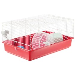 Cage hamster 46*29*23 cm- Une roue, une mangeoire, une maisonnette, un