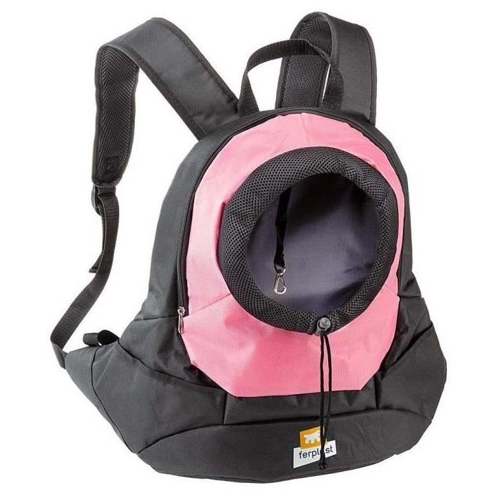 Sac a dos pour chien - Ferplast - Kangoo - Nylon - 41,5 x 20 x 43 cm - Rose