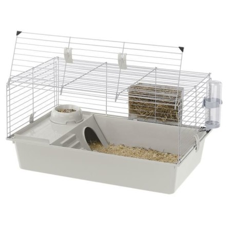 Cage cochons d'inde 77*48*42 cm- Maisonnette, gamelle, ratelier et abr
