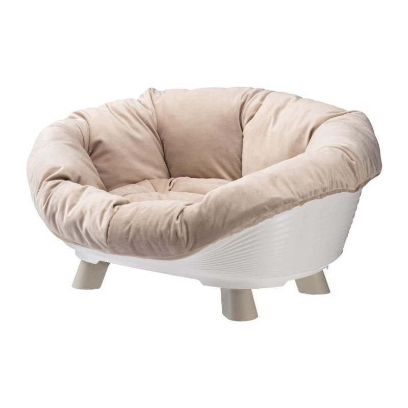 Corbeille - FERPLAST - SOFA THRONE 4 - Avec coussin - Blanc Corbeille - FERPLAST - SOFA THRONE 4 - Avec coussin - Blanc