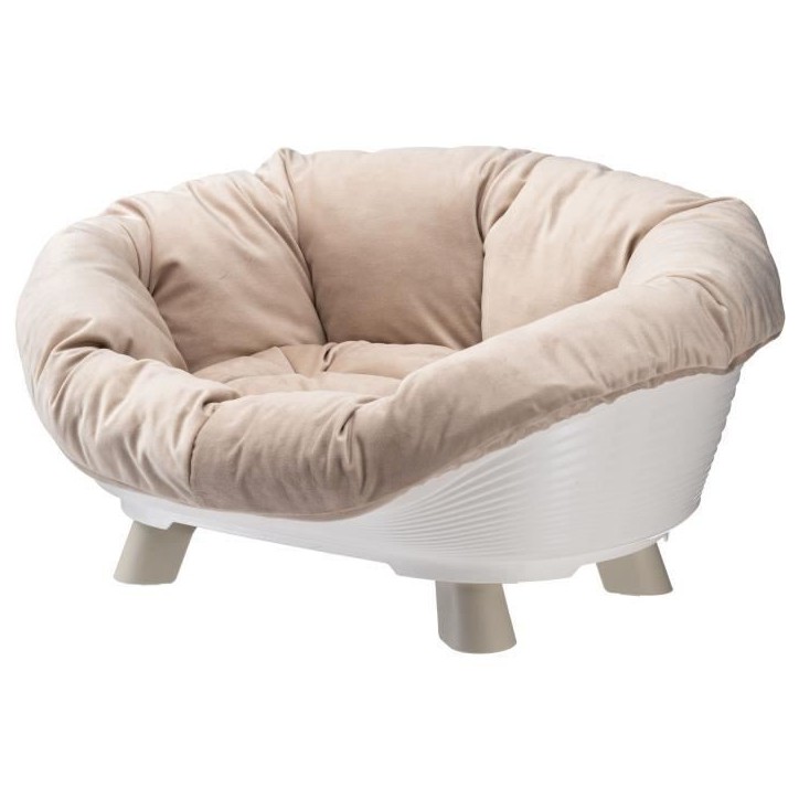 Corbeille - FERPLAST - SOFA THRONE 4 - Avec coussin - Blanc