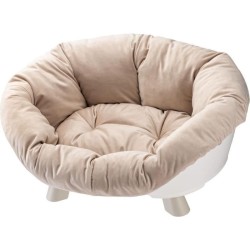 Corbeille - FERPLAST - SOFA THRONE 4 - Avec coussin - Blanc
