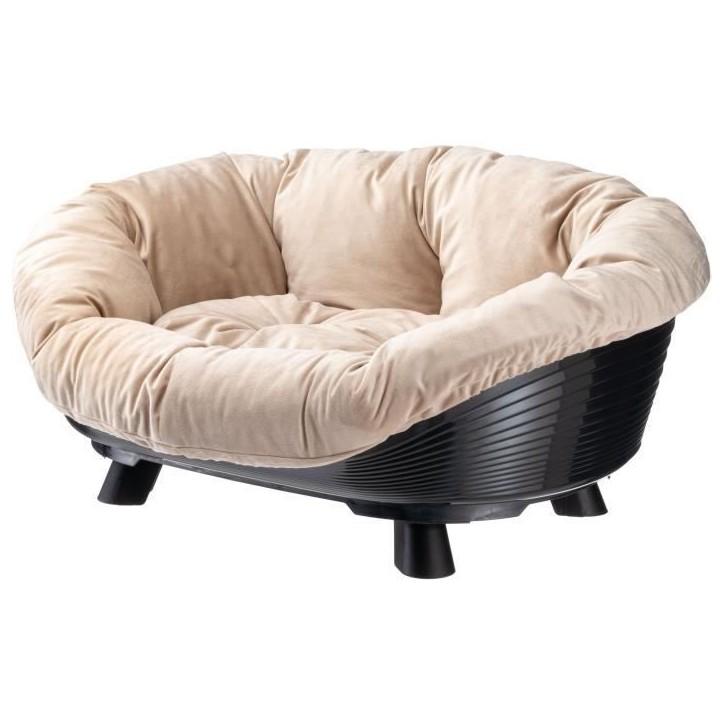 Corbeille - FERPLAST - SOFA THRONE 6 - Avec coussin - Noir