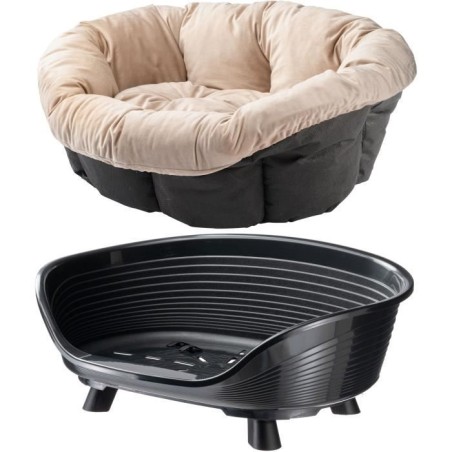 Corbeille - FERPLAST - SOFA THRONE 6 - Avec coussin - Noir