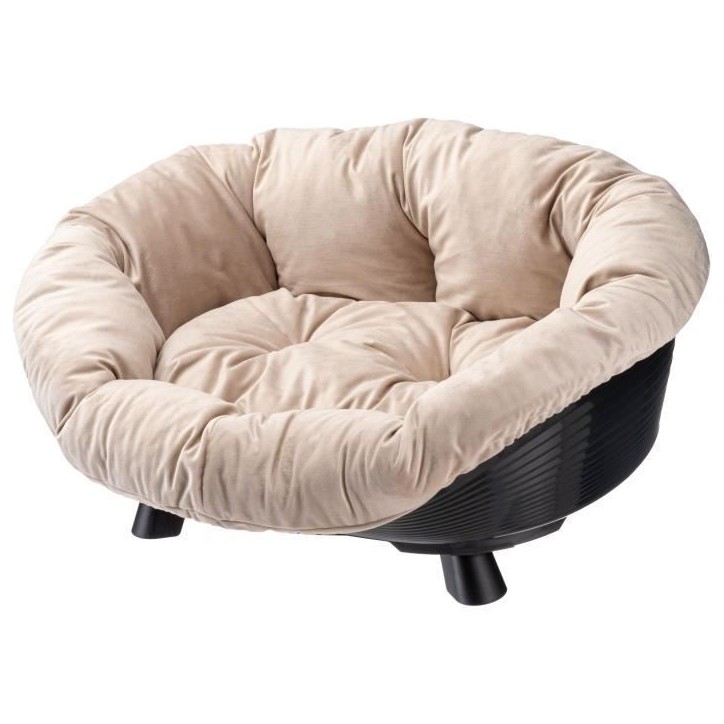 Corbeille - FERPLAST - SOFA THRONE 6 - Avec coussin - Noir
