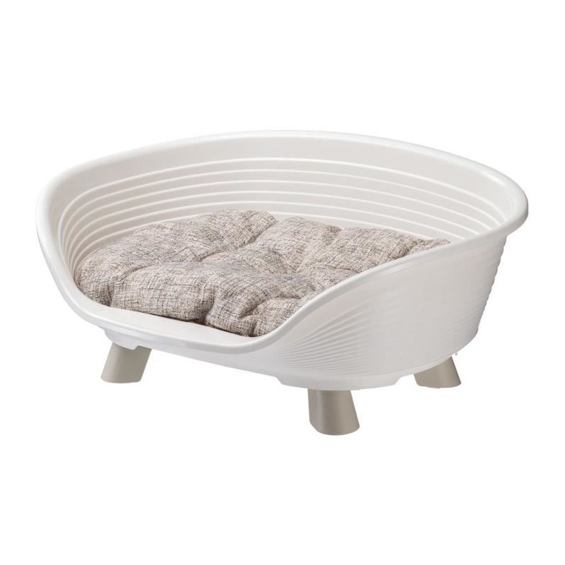 Corbeille - FERPLAST - THRONE 4 - Avec coussin relax - Blanc