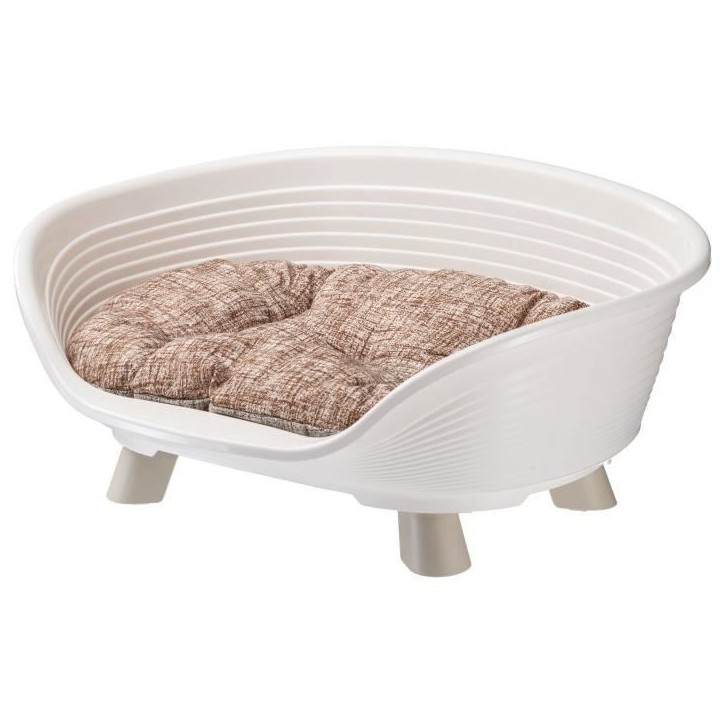 Corbeille - FERPLAST - THRONE 4 - Avec coussin relax - Blanc