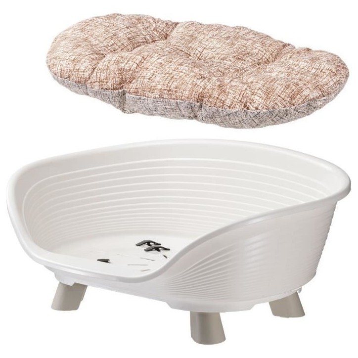Corbeille - FERPLAST - THRONE 4 - Avec coussin relax - Blanc