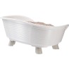 Corbeille - FERPLAST - THRONE 4 - Avec coussin relax - Blanc