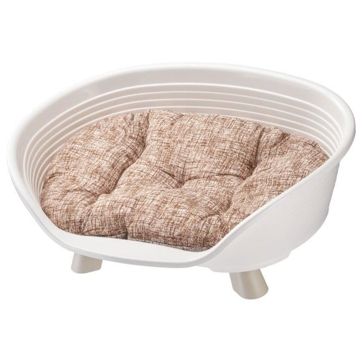 Corbeille - FERPLAST - THRONE 4 - Avec coussin relax - Blanc