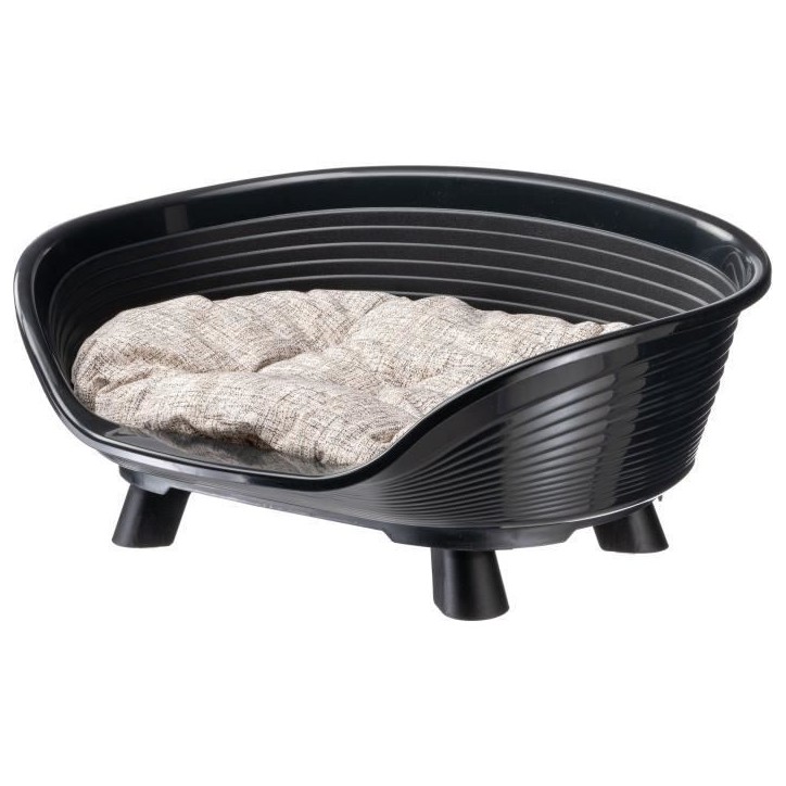 Corbeille - FERPLAST - THRONE 4 - Avec coussin relax - Noir