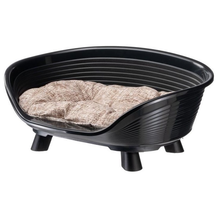 Corbeille - FERPLAST - THRONE 4 - Avec coussin relax - Noir