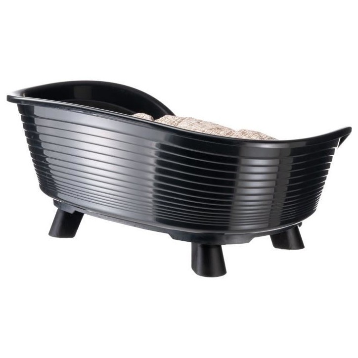 Corbeille - FERPLAST - THRONE 4 - Avec coussin relax - Noir