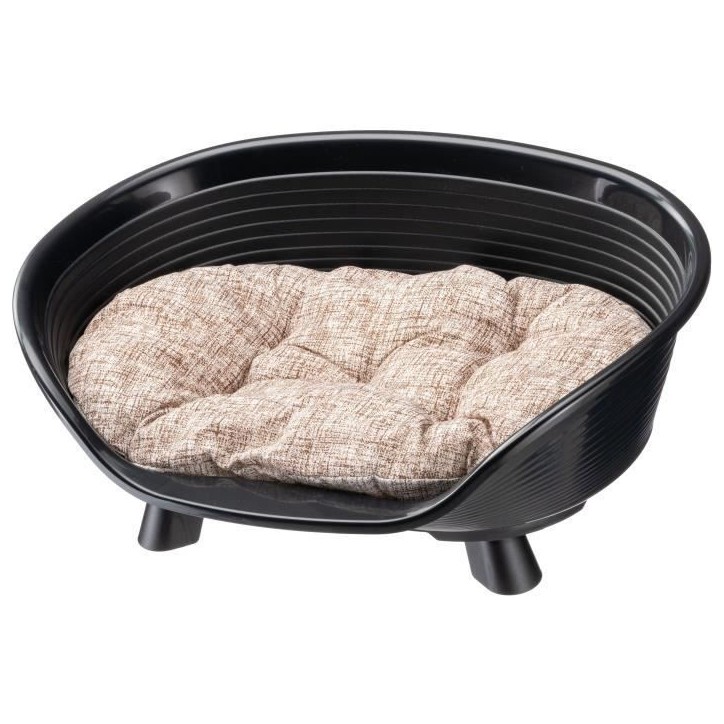 Corbeille - FERPLAST - THRONE 4 - Avec coussin relax - Noir