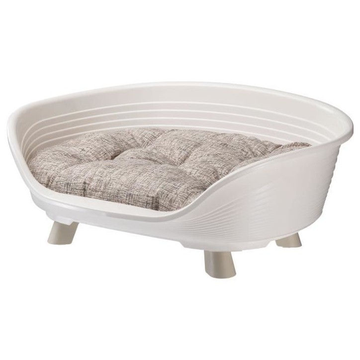 Corbeille - FERPLAST - THRONE 6 - Avec coussin relax - Blanc Corbeille - FERPLAST - THRONE 6 - Avec coussin relax - Blanc