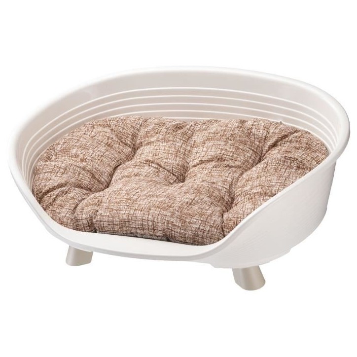 Corbeille - FERPLAST - THRONE 6 - Avec coussin relax - Blanc Corbeille - FERPLAST - THRONE 6 - Avec coussin relax - Blanc